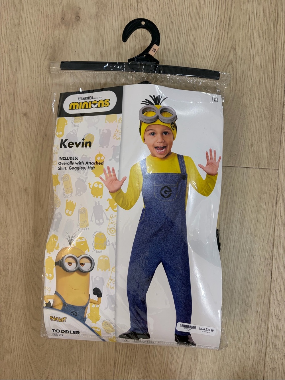 Spirit Kevin Minion Toddler Costume - Yellow, Blue